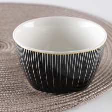 Ceramic “Flying” ceramic bowl, 400 ml, d = 11.5 cm, black color