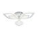 Ceiling light ESCADA, 10288/6LED. 1x80W, LED, 5256LM, 3000-6500K, 600x600x100 mm, white color