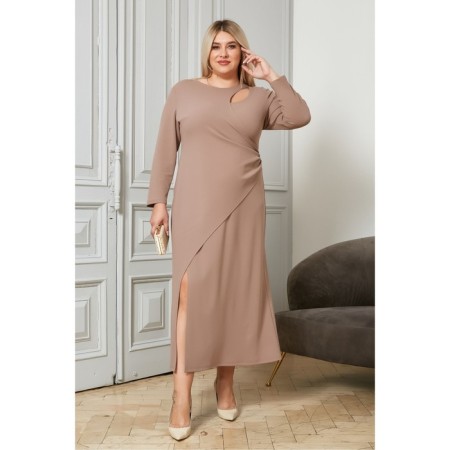Female dress, size 60, beige color