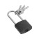 The castle of a hinged tundra, a base of 30 mm, a long handle, 3 keys, suspension