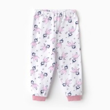 Pants children, white color/princesses, height 74 cm