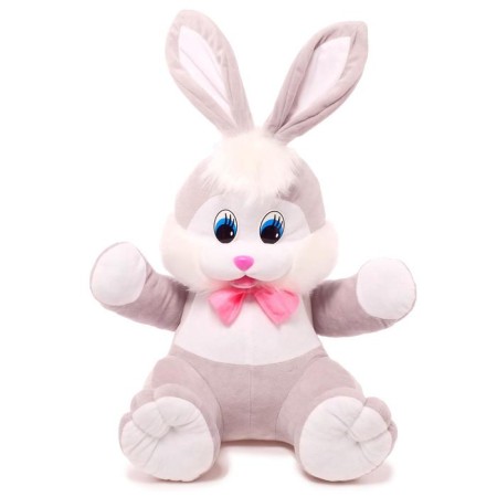 Soft toy "hare", gray color, 70 cm