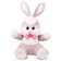 Soft toy "hare", gray color, 70 cm