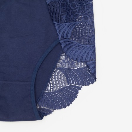 Panties female slips, dark blue color, rr 50-52-1