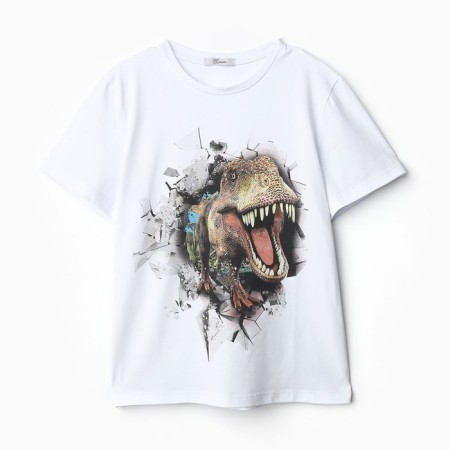 T -shirt for a boy, white color, height 158 ​​cm