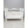 The side in the crib on the zipper "Baby Hedgehog", 4 objects, white/gray color
