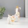 Souvenir Ceramics "Dachshund in the Crown" multi -colored spots 23.2x6.2x15.8 cm