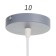 Lamp Bayerlux 1665/1gy E27 40W gray 10x10x19.8 cm
