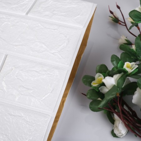 Self -adhesive PVC panel "White Brick" 77*70*0.2 cm