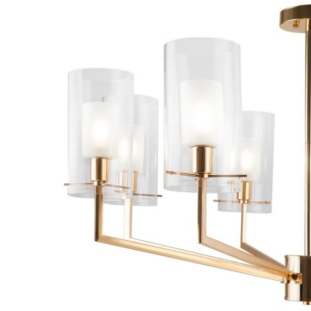 Suspended lamp 60W, 8XE14, 51.5x90 cm, French gold-1