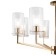 Suspended lamp 60W, 8XE14, 51.5x90 cm, French gold
