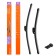 Airline wiper brushes, frameless 2 pcs, 2 type, 550/410 mm