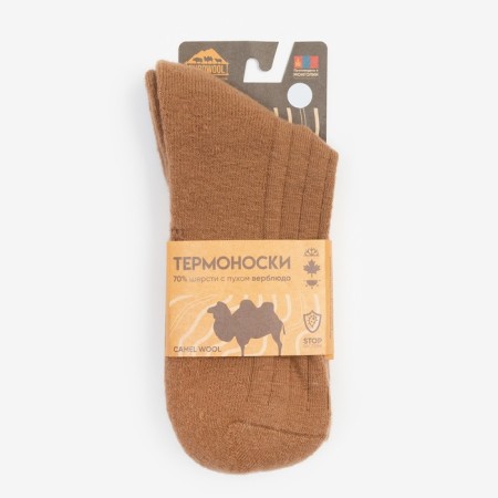 Male socks with a camel fluff, red color, size 41-43-3