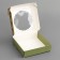 Box Gift team with a window, packaging, "February 23", 11.5 x 11.5 x 3 cm
