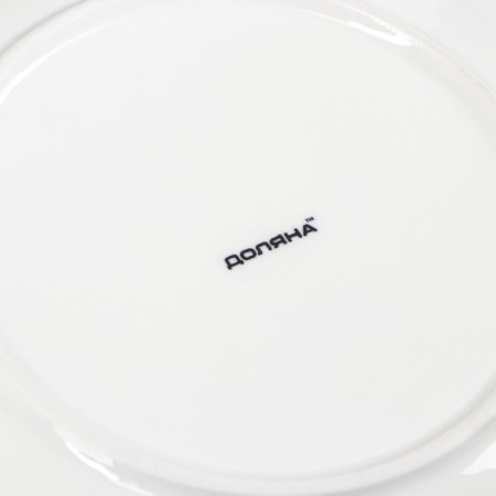 Porcelain dinner lunch shade "Susan", d = 20.5 cm, white color-3
