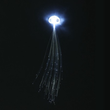 Hair strand on a hairpin, luminous, 3.5 x 33 cm-6