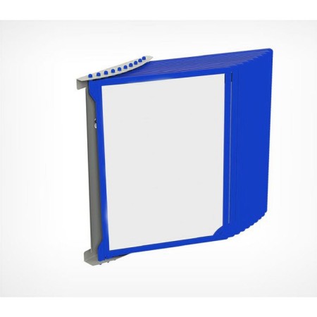 Plastic frame for the A4, Infoframe cross -cutting system, without tread, blue color-4