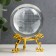 Souvenir glass "Globe" d = 6 cm openwork stand 8.5x6x6cm