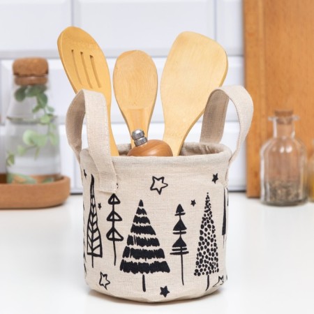 Textile basket Ethel "Christmas", 12*14 cm