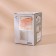 Organizer for storing cotton pads, with a lid, 6.7 × 11 cm, the color is transparent