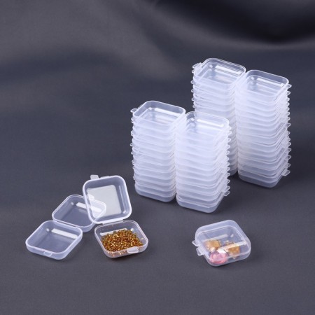 Box for storing trifles, 3.5 × 3.5 × 1.8 cm, the color is transparent-1