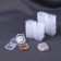 Box for storing trifles, 3.5 × 3.5 × 1.8 cm, the color is transparent