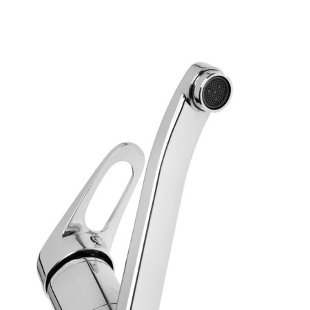 Accoona A84250 kitchen mixer, single -leaf, medium surplus, with nut, silumin, chrome-1