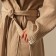 Waffel Women's bathrobe SL Home: Basic "Sabbia", size M, 100% cotton, 300 g/m2