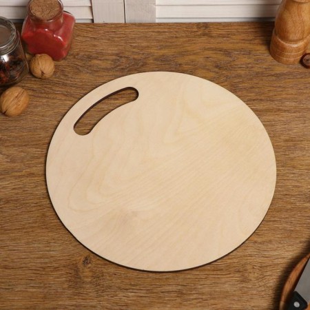 The board is cutting two -sided, round, handle cut, 28 × 28 × 0.6 cm-2