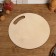 The board is cutting two -sided, round, handle cut, 28 × 28 × 0.6 cm
