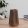 VAZ Coramics Table "Abner" zigzag, d = 5cm h = 17 cm, brown