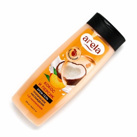 Arela shower cream gel, 250 ml, coconut and peach aroma-6