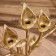 Summary for 5 candles "Flowers" aluminum 47x25x46 cm