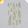 Stickers for creativity plastic "Fern" 21x10.5 cm