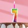 Candle for the cake "Color Flame", 10 cm, number "7"