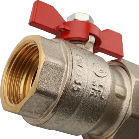 Distributive collector Stout SMB 0473 000003, 3 exits, with consumables, brass-1