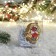 Christmas tree toy "Squirrel in the house" 8 cm