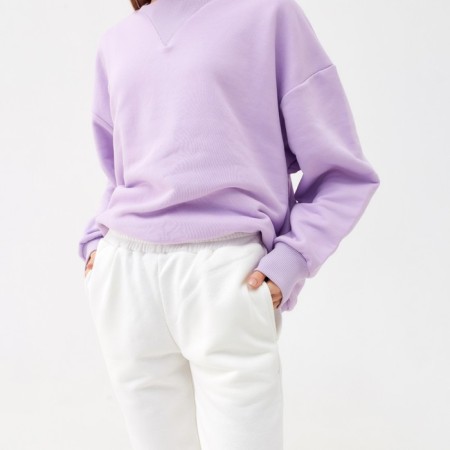 Costume (sweatshirt, trousers) minku: casual collection color lilac, size 52-5