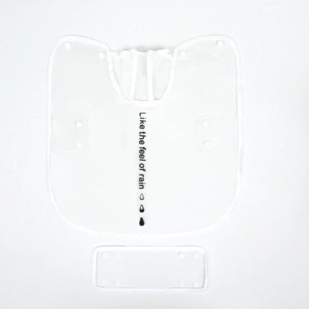 Dog raincoat, size XS (DS 18, OG 25-30, Osh 25 cm), white-8