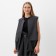 Women's vest at Minaku: Safari color graphite, river 52