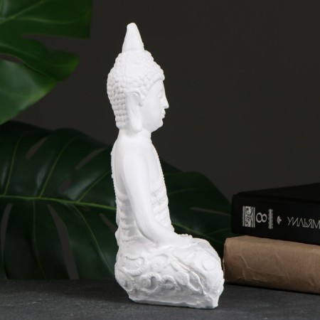 Figure "Buddha Small" 16x9x23cm white-1
