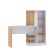 Computer table Quartet-6, 1450 x 500 x 1350, oak craft gold/white