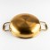 Stear, d = 24 cm, h = 6 cm, thickness 1 mm, 201 steel, gold color