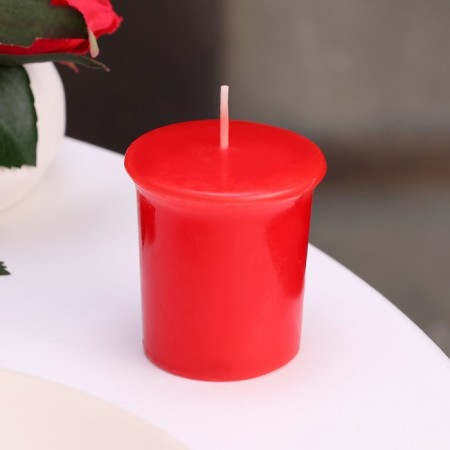Aromatic candle "Sweet Strawberry", sweet strawberries, set 5x4.5 cm, 3 pcs-2