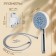 Shower Set Zein Z0505, hose 150 cm, holder, watering can 5 modes, chrome