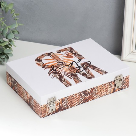 Casket tree "Snake leather" to leatherette 5.5x24x17 cm-4