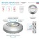 Pushlite SB-504 Aurora self-adhesive 3pcs silver COB