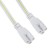 Connective wire for lamps, connector l/n/g, 100 cm, white