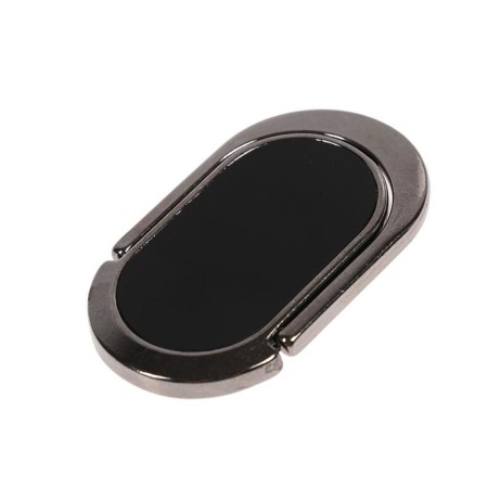 Holder-stand with a ring for the phone Luazon, a metal base, black-1