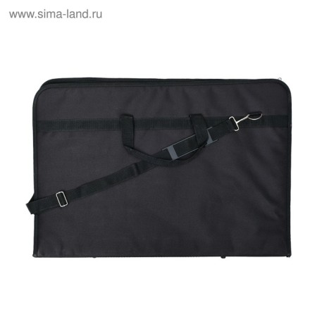 Folder for drawings and drawings A2, 640 x 450 x 30 mm, with handles, textile, estado, 3 pockets, black color,-7